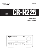 TEAC CR-H225 Owner's manual