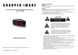 Sharper Image Sound Soother White Noise Machine Owner's manual