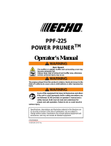 Echo PPF-225 User manual