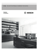 Bosch WAT28400UC Use And Care Manual And Installation Instructions