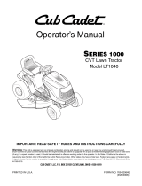 Cub Cadet LT1040 User manual