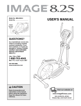 Weslo 8.25 Elliptical User manual