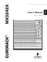 Behringer Eurorack MX3242X User manual