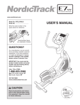 NordicTrack 785 F Elliptical User manual