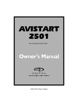 Avital 2501 Owner's manual