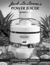Jack Lananne's Power Juicer Power Juicer Operating instructions