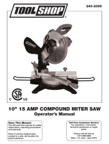 Tool Shop 10” 15 AMP COMPOUND MITER SAW User manual
