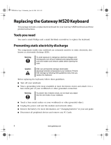 Gateway M520 Replacement Manual