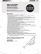 Sharp Vacuum Cleaner EC-S2142 User manual