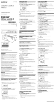 Sony XDR-C706DBP Owner's manual