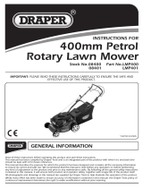 Draper 400mm Self-Propelled Petrol Lawn Mower Operating instructions