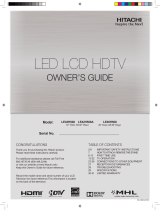 Hitachi LE39E407 Owner's manual