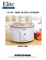 Elite Elite Cuisine MST-250XW User manual