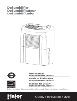 Haier HDN305 - 30 Pint Capacity Dehumidifier User manual