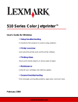 Lexmark 18K6286 - Z615 COLOR JETPRINTER User manual