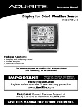 AcuRite Atlas DisplayColor Basic Display Model 06016MDark Theme Basic Display 06022MColor Display with Lightning Detection Model 06046M User manual