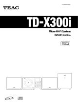 TEAC TD-X300i Owner's manual
