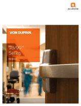 ALLEGION Von Duprin 98 99 Series Exit Devices User manual