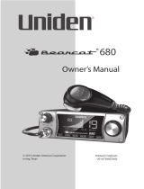 Uniden BEARCAT680 Owner's manual