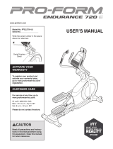 Pro-Form Elite 10.9i User manual