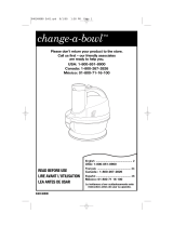 Hamilton Beach change-a-bowl Owner's manual