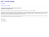Dell S2740L User manual