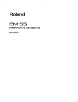 Roland EM-55 Owner's manual