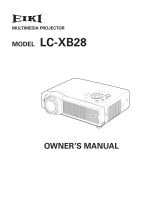 Eiki LC-XB28 User manual