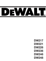 DeWalt DW221 Owner's manual