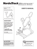 NordicTrack Revitalize 831.14595.0 User manual