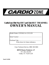 Keys Fitness CardioZone Club Max HR T User manual
