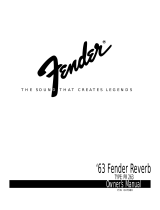Fender 63 Fender Reverb - PR263 Owner's manual