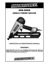 MasterForce 208-5008 Operation and Maintenance Manual