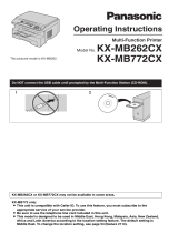 Panasonic KX-MB772CX User manual