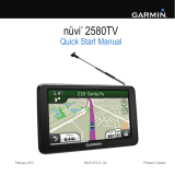 Garmin nüvi® 2580TV Quick start guide