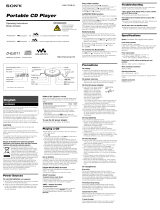 Sony D-EJ011 Operating instructions