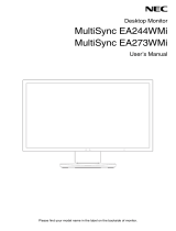 NEC MultiSync EA273WMi Owner's manual