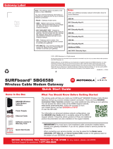 SURFboard SBG6580 Quick start guide