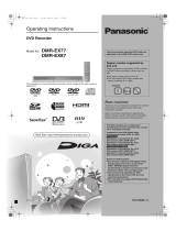 Panasonic DMREX87 Operating instructions