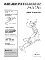 NordicTrack E 5.7 User manual