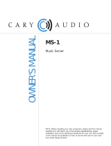 Cary Audio Design MS-1 Owner's manual