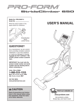 Pro-Form PFEL05807.0 User manual