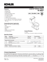 Kohler K-3837-0 Installation guide