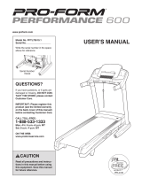 Pro-Form PFTL99911.1 User manual