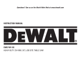 DeWalt DWE7491 User manual