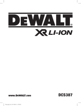 DeWalt DCS387 User manual