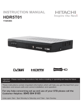 Hitachi HDR5T01 User manual