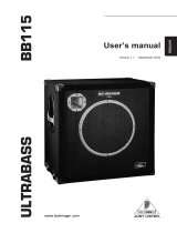 Behringer Ultrabass BB115 User manual