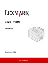 Lexmark E 220 User manual