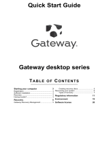 Gateway SX2851 Quick start guide